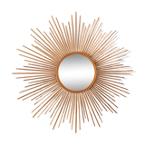 large format brass sun mirror