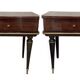 Set of 2 vintage bedside tables in varnished rosewood
