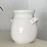 Glazed terracotta pot