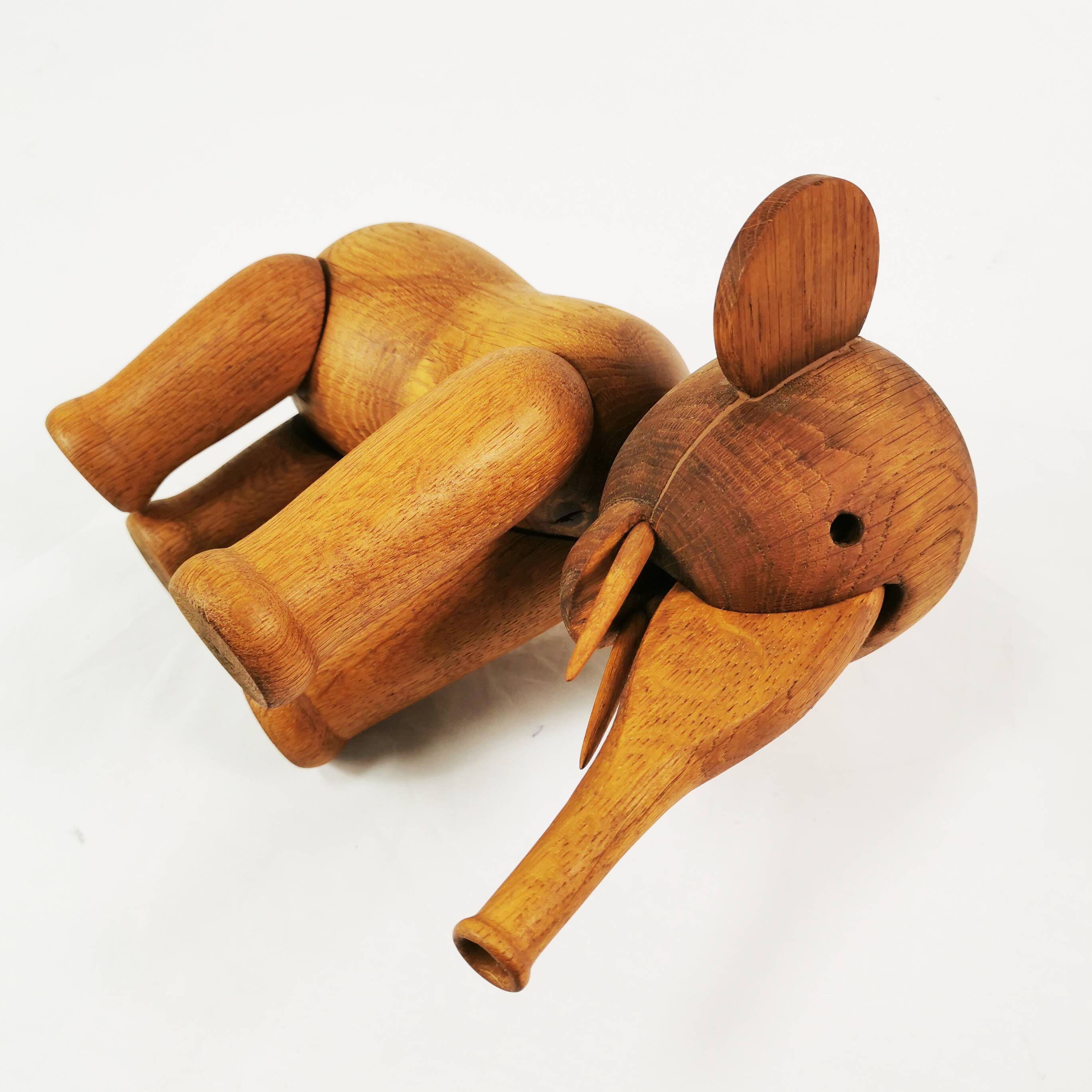 Wooden elephant, designed by Kay Bojesen, Denmark 1970s.