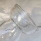 Bulb vase, hyacinth, pressed glass, molded