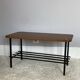 Vintage 50s design wood and metal coffee table