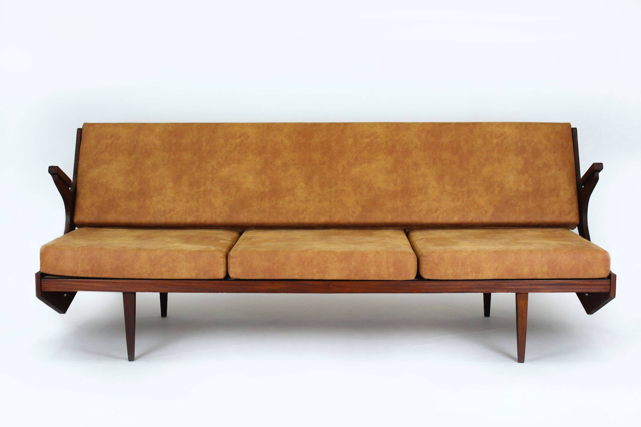 Restored Mid-Century Convertible Sofa from Opp Drevovyroba, 1970s