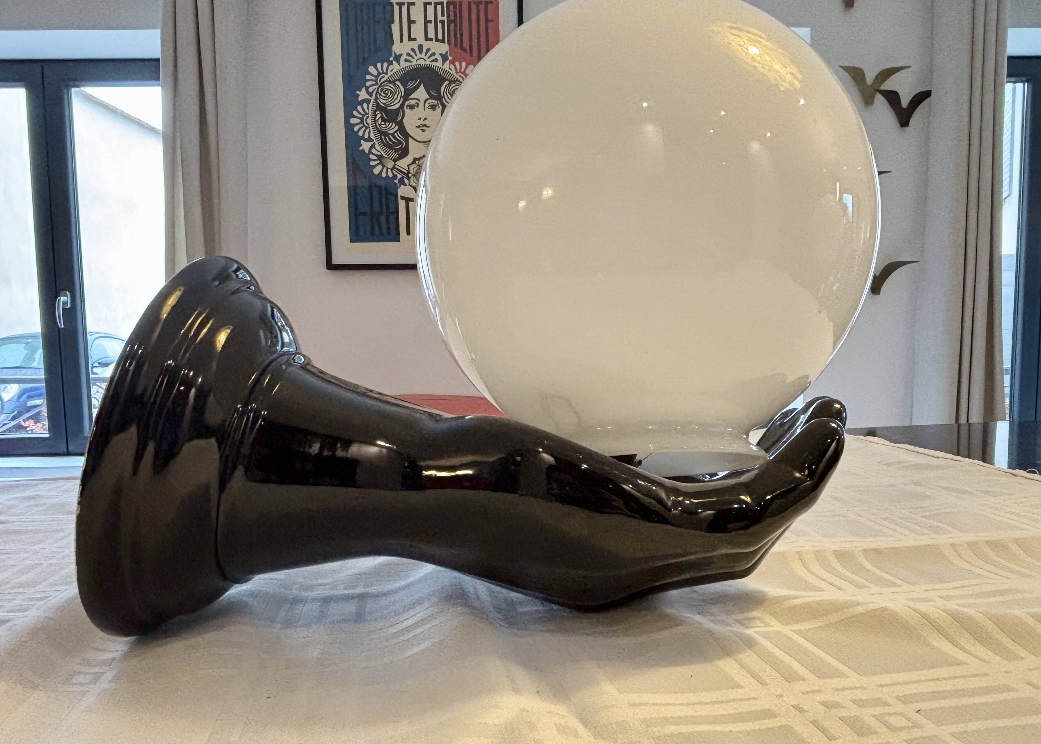 Pair of handmade ceramic wall sconces