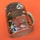 2 Cups / Mugs Glazed ceramic Floral decoration