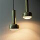 Pair of suspensions "Guldpendel" vintage brass by Vilhelm Lauritzen for Louis Poulsen