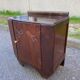 Art Deco bedside table in glossy dark oak