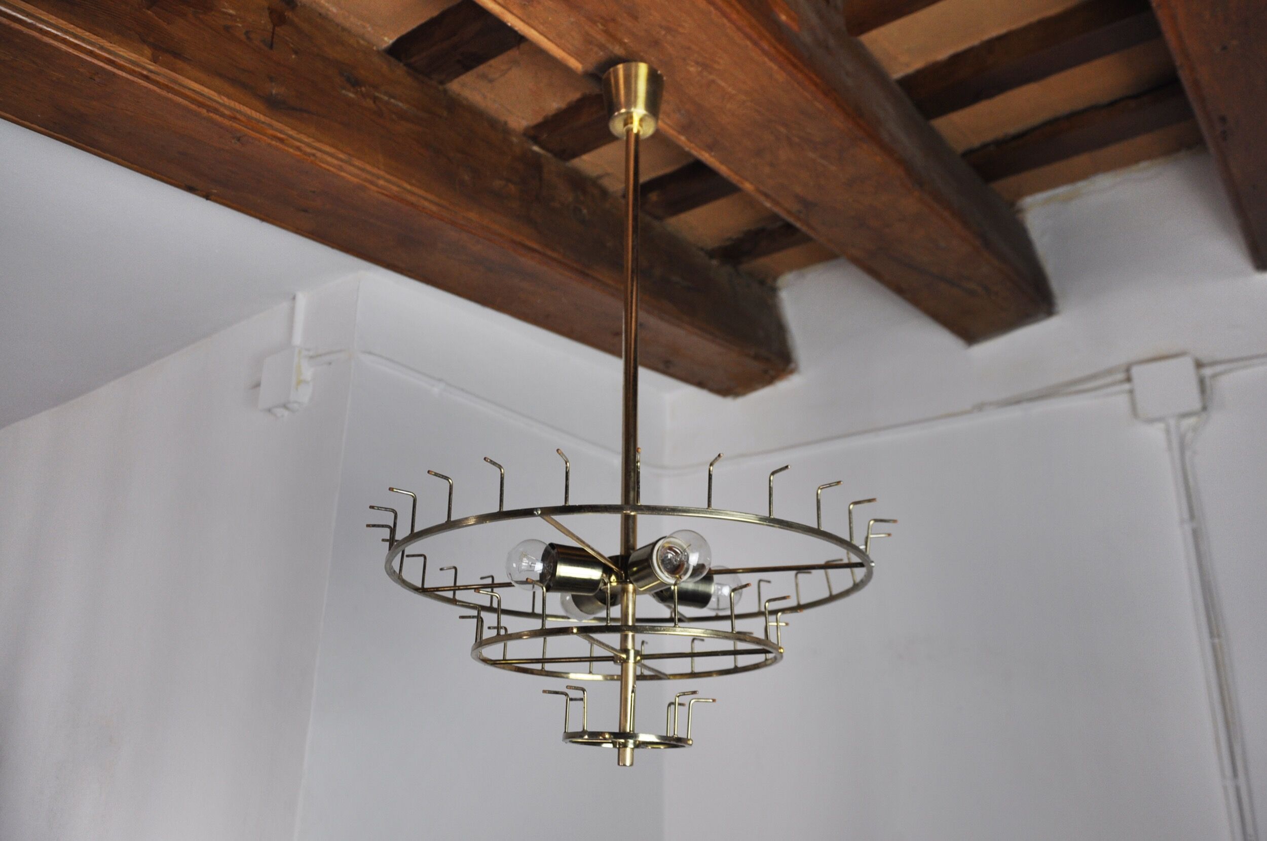 J.T Kalmar chandelier, cut glass, 3 levels, Austria 1970