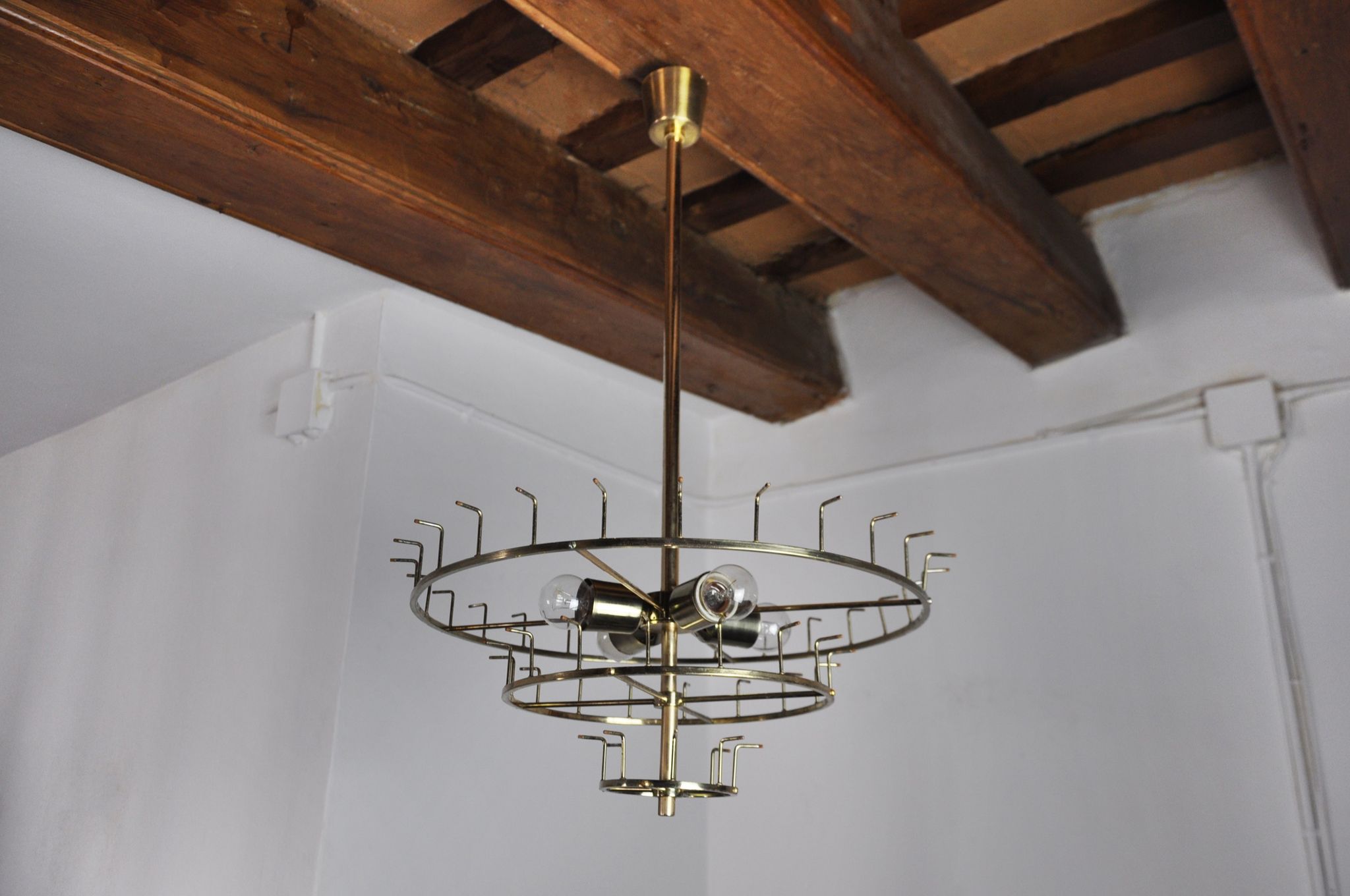 J.T Kalmar chandelier, cut glass, 3 levels, Austria 1970
