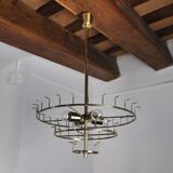 J.T Kalmar chandelier, cut glass, 3 levels, Austria 1970