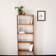 Solid wood bookcase shelf