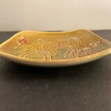 Ceramic trinket bowl Italian numbered, Alessio Tasca, mid Century