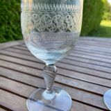 Lot de deux verres anciens.