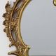 20th Century Ornate metal Louis XVI Wall Mirror with rococo Flourishes, Fra