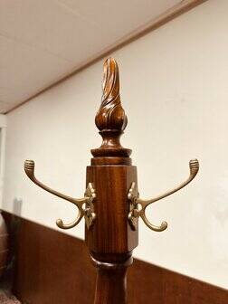 English mahogany coat rack