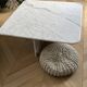 Table carrée 100% marbre calacatta