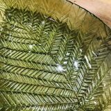 Glass leaf dish