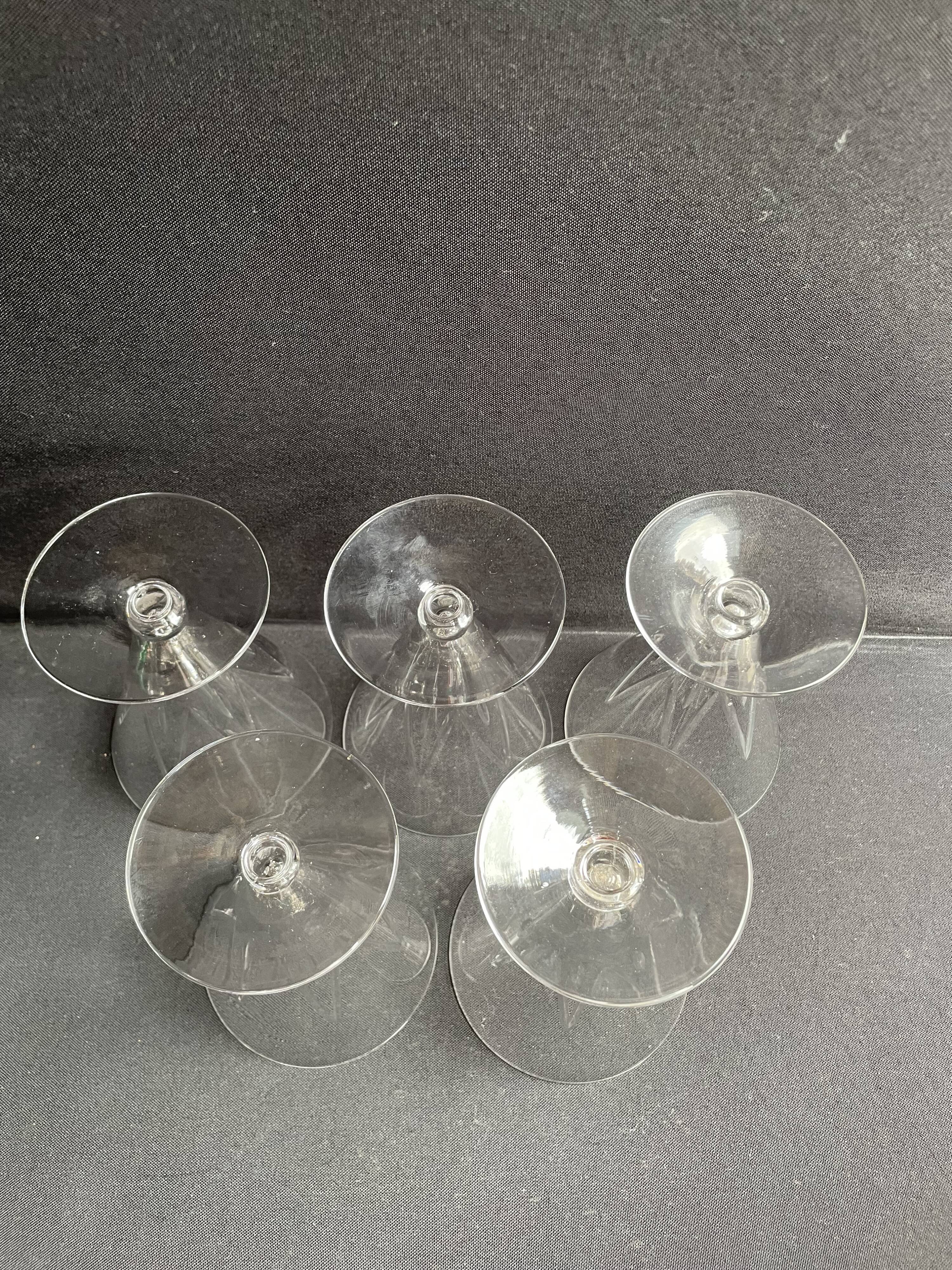 5 Verres à eau – Saint Louis service Bossuet taille 10406