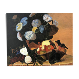 Canvas oil fruit and flowers