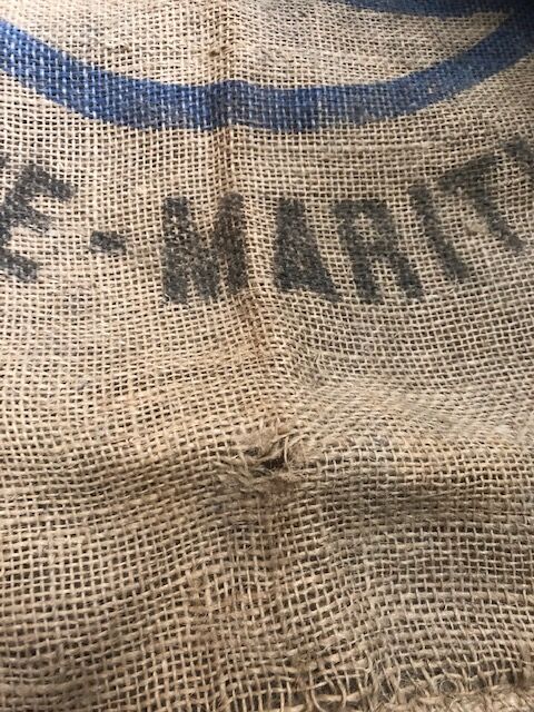 Sac en toile de jute "coopérative Seine Maritime ... Rouen."