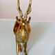 Vintage solid brass stag from the 1950s
