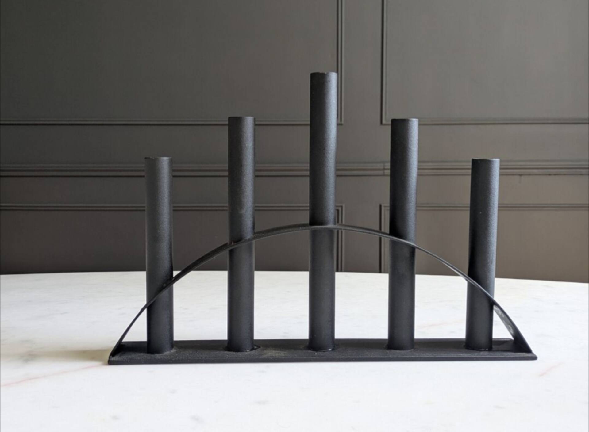 Scandinavian black metal chandelier.