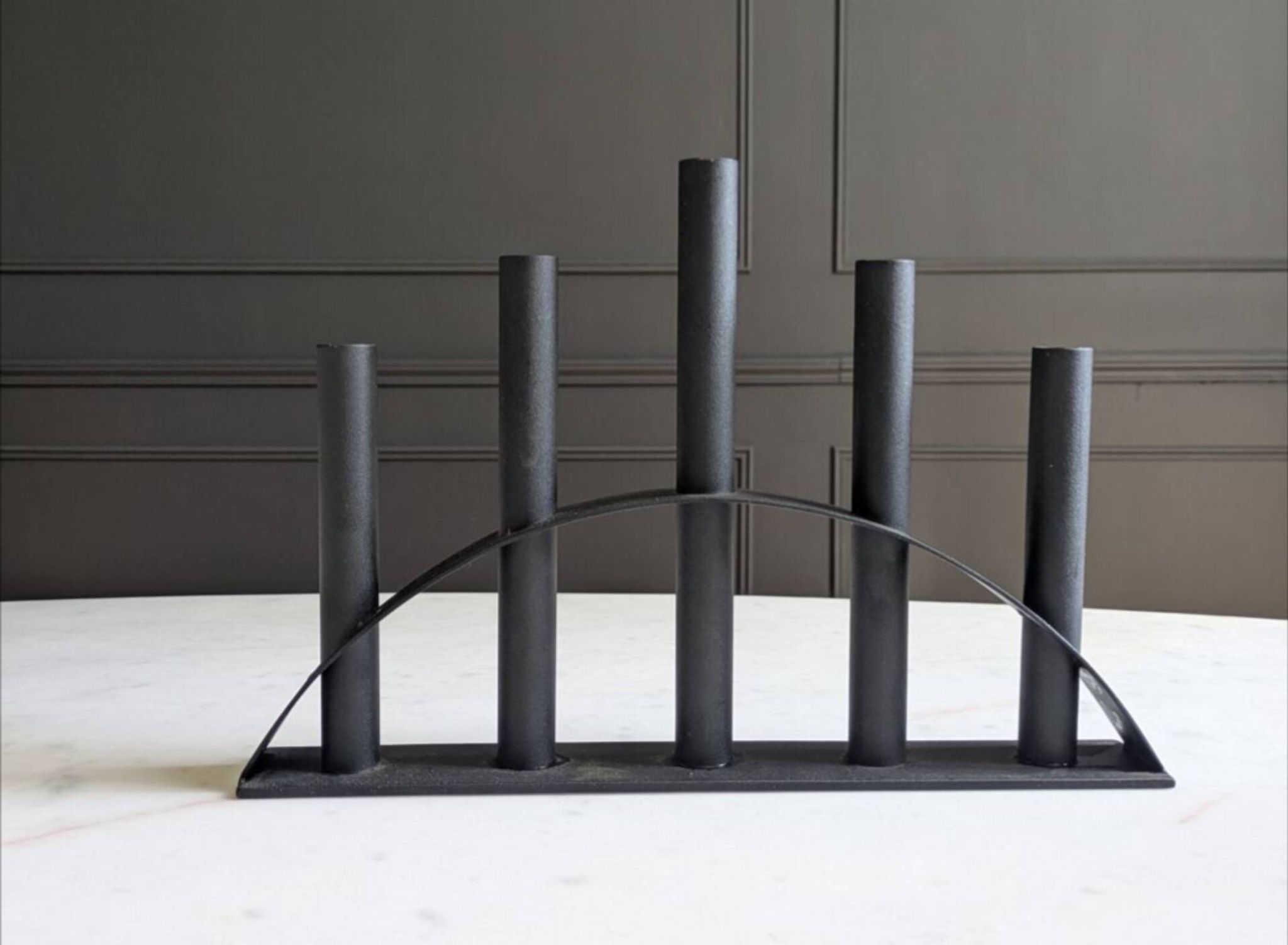 Scandinavian black metal chandelier.