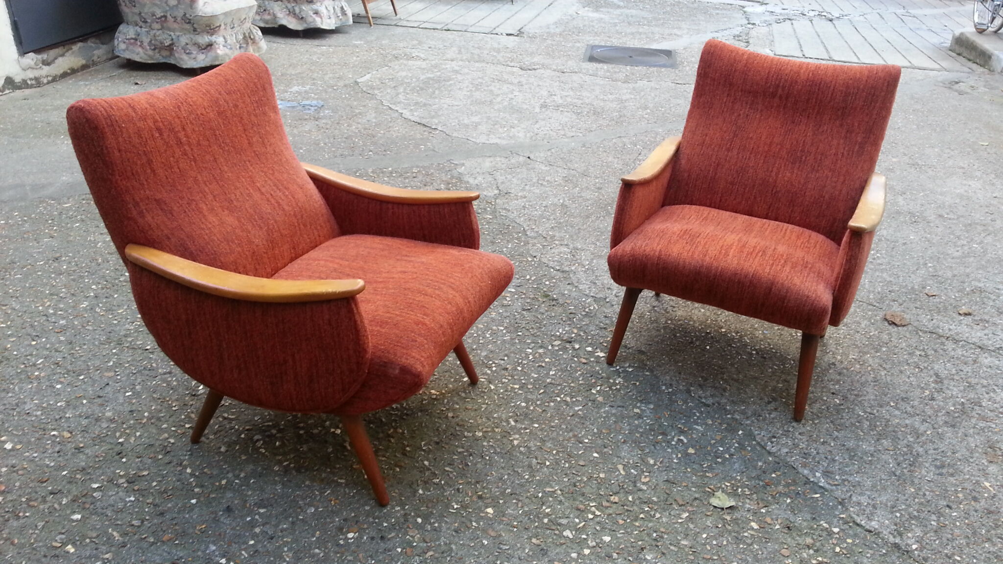Chair 50s vintage Red