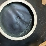 Coupe vide poche en céramique jaune de Pol Chambost