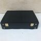 Old travel Gerard Henon leather black briefcase