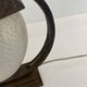 Sculptural Art Deco Table Lamp With Frosted Glass Shade, 1930s