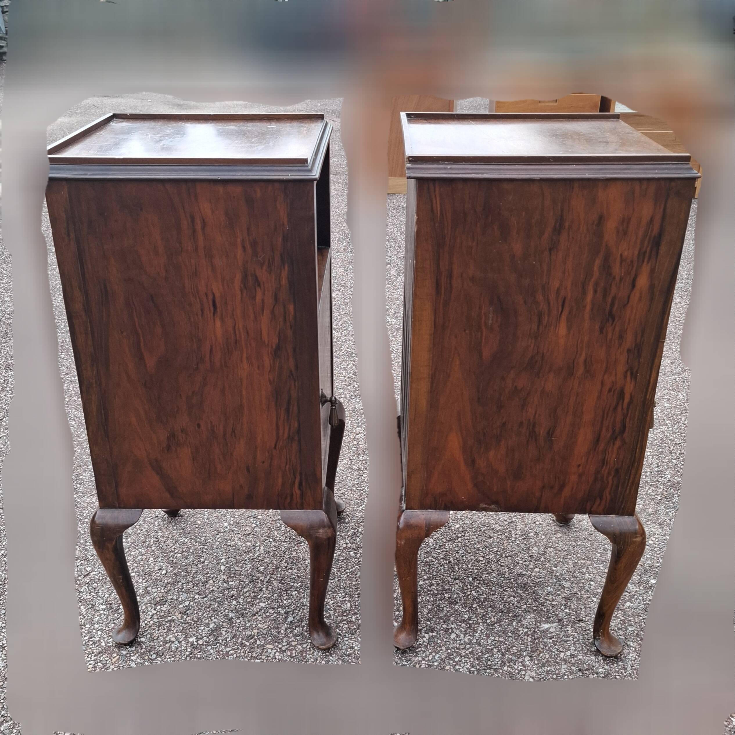 Set of 2 antique bedside tables