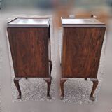 Set of 2 antique bedside tables