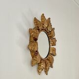 Sun mirror in gilded wood 1960