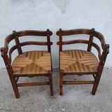 Pair of vintage corner chairs