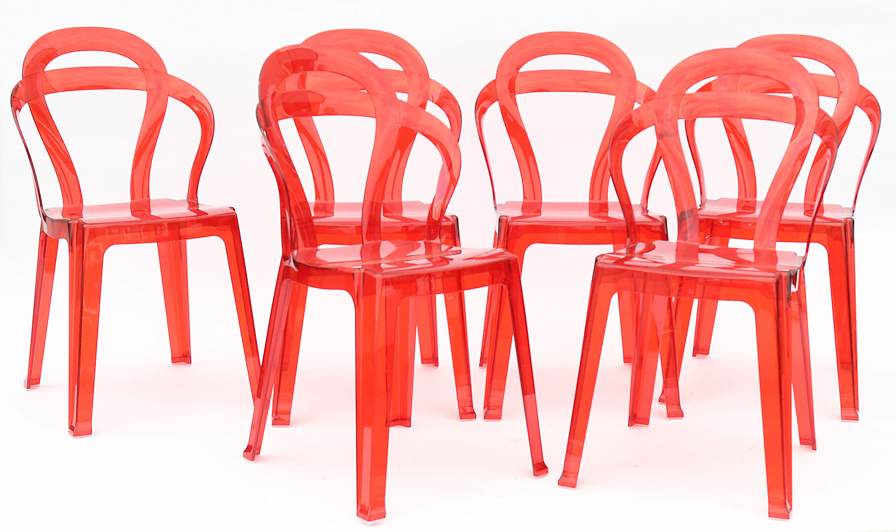 6 Titi chairs by Roberto Semprini