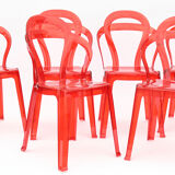 6 Titi chairs by Roberto Semprini