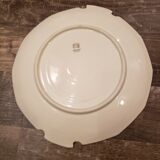 Plat rond Ø26 cm fleurs porcelaine de Limoges