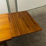 60's rectangular Scandinavian table with extension cords