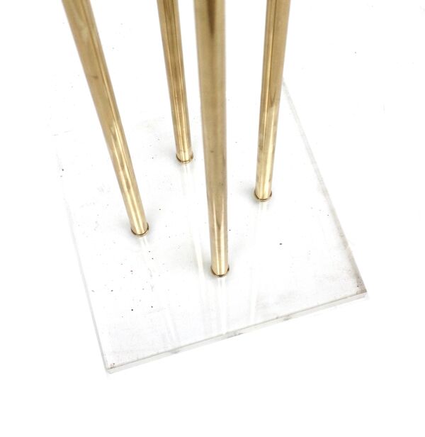 Porte-manteau vintage sur pied Hollywood Regency en plexiglas et métal datant des années 1970