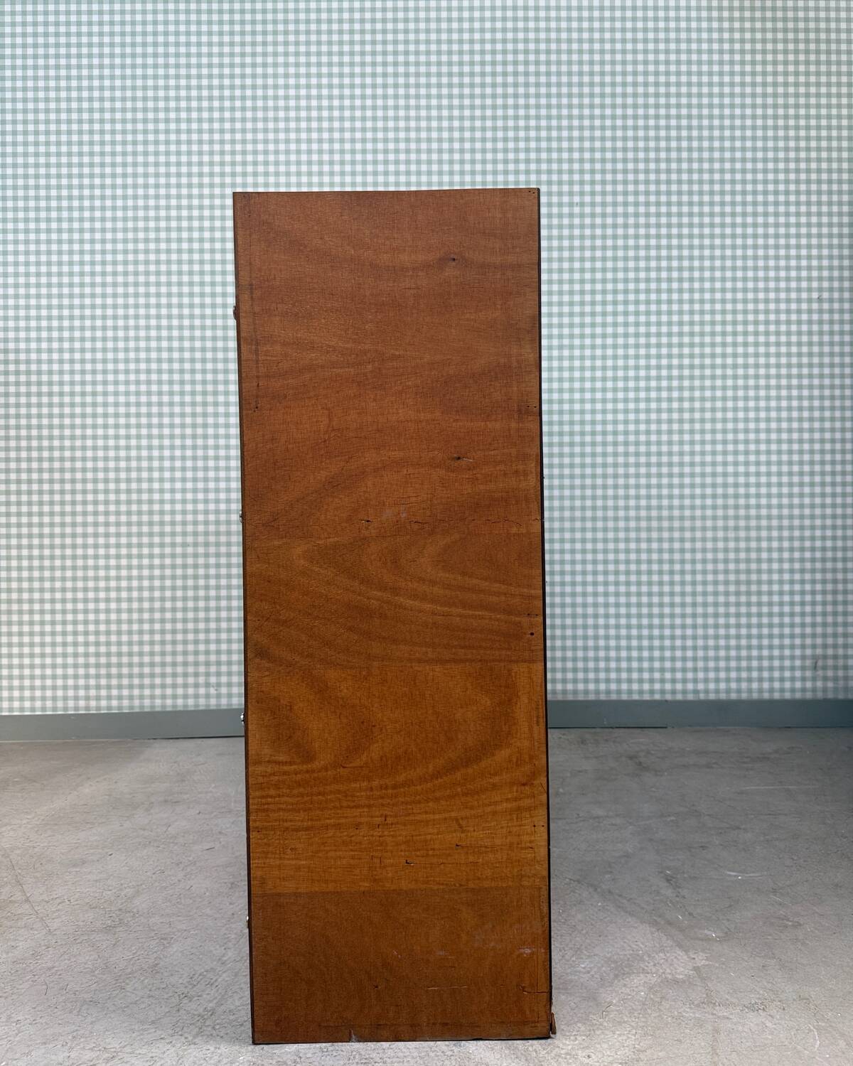 Large vintage wooden locker cabinet