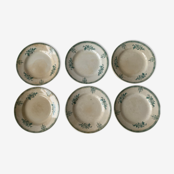 6 assiettes plates Terre de Fer