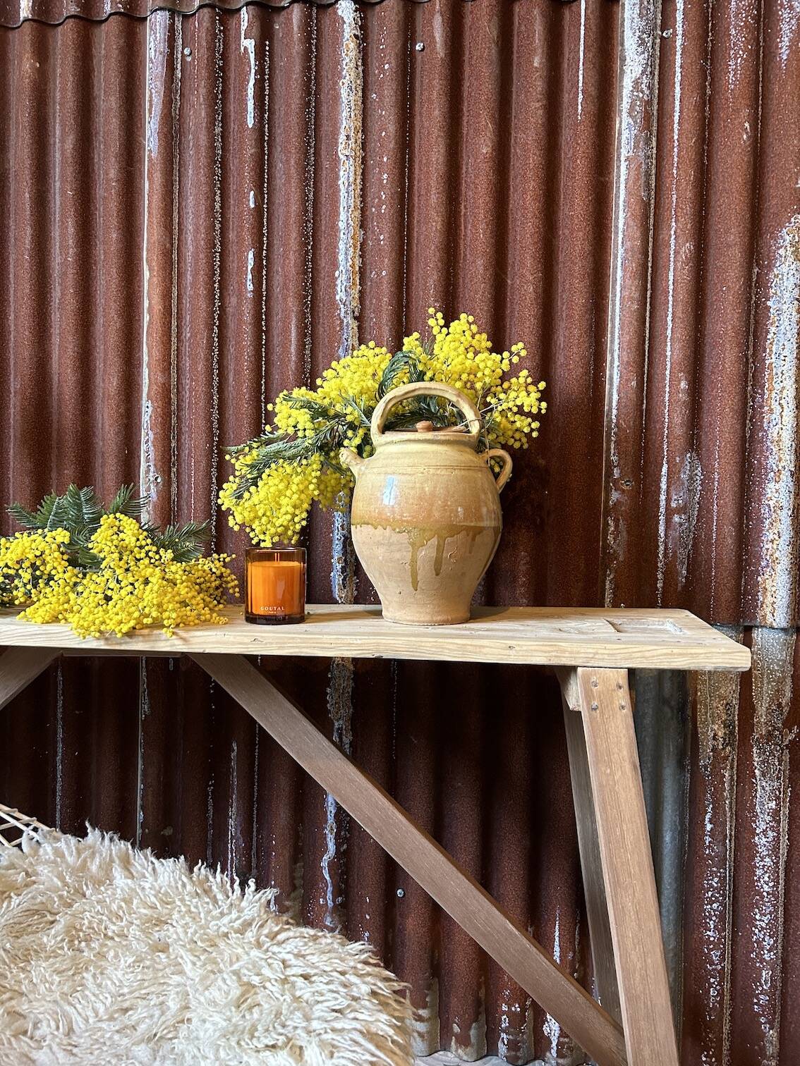 Large terracotta jug