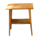 Desserte scandinave en bois pieds compas