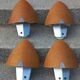 Set of 4 Lucid wall lights in Scandinavian style.