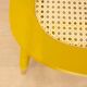 Oak Wooden Grid Seat Chair, Spain, 1950s