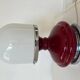 Lampe de table en plastique rouge