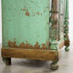 Green French antique cabinet