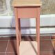 Sellette porte-plante bois et terracotta 2 niveaux