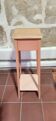 Wood and terracotta plant stand with 2 levels